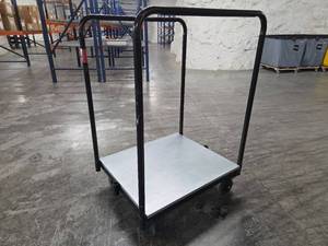lot 9727 image: Industrial Platform Cart with Handle