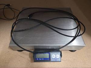 lot 9789 image: Mettler Toledo PS60 Digital Scale with Stainless Steel Platform and External Display