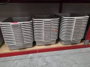 lot 9796 image: Commercial Plastic Tubs - Large Lot