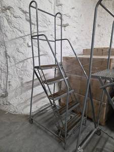 lot 9823 image: Cotterman Industrial Rolling Stairs