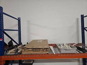 lot 9825 image: Wood Furniture Dolly with Carpeted Platform and Swivel Wheels