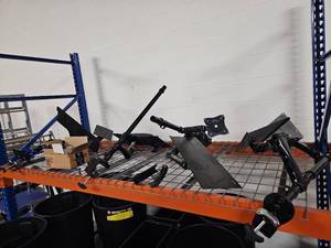 lot 9826 image: Adjustable Monitor Arms Mounts