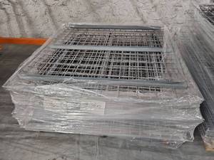 lot 9832 image: Pallet Metal Wire Racking - Approx. 10