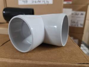 lot 9853 image: Furniture Grade 2-Inch 90 Degree PVC Elbow Fittings - Gray