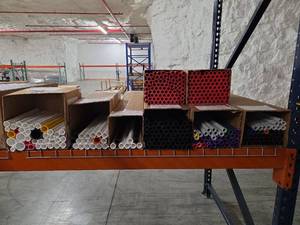 lot 9869 image: Furniture Grade Tubing and Pipe Assortment - Mixed Colors and Sizes