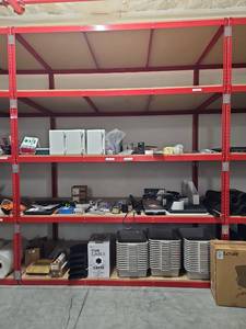 lot 9664A image: 5-Tier Metal Shelving  8ft x 4ft x 10ft