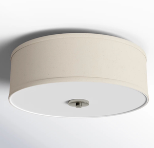 lot 43600 image: Joss & Main Charley Linen Flush Mount Light - Retail $105