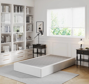 lot 43614 image: Twin Sized Metal Box Spring with Cover - Retail $110