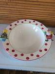 lot 935 image: Pier 1 Christmas Polka Dot Santa Bowl