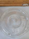 lot 955 image: Clear Glass Sunburst Pattern Serving Plate
