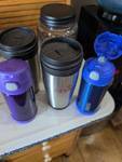 lot 974 image: Mixed Travel Mug Collection with Thermos and Glass Jar