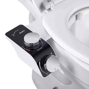 lot 36207 image: Self-Cleaning Non-Electric Dual Nozzle Bidet Attachment for Toilet Seat with Warm Water Jet Spray for Toilet Bathroom Bidet Toilet Sprayer Adjustable Water Pressure, Rear and Feminine Wash - Retail $34