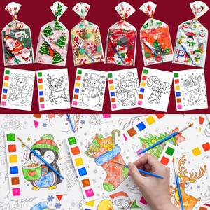 lot 36292 image: Christmas Party Favors for Kids - 30 Pack Christmas Coloring Books for Kids with Cards Xmas Gifts for Boys Girls Xmas Stocking Stuffers Classroom Prizes, 240 PCS - Retail $16
