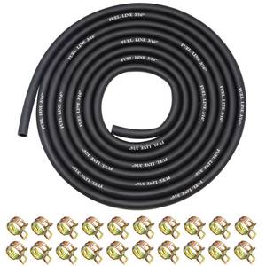 lot 36332 image: 10 Feet 316 Inch ID Fuel Line with 20Pcs 25 Inch ID Hose Clamps for Kawasaki Kohler Champion Briggs & Stratton Small Engines Mini Bike ATV Mowing Machine - Retail $9