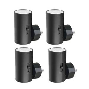 lot 36386 image: 4 Pack LED Night Light, Plug Into Wall, Dusk to Dawn Sensor, Soft White 3000K,Uplight & Downlight, for Bedroom, Stairway, Hallway, Bathroom Dimmable - Retail $23