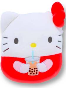 lot 36394 image: Plush Squishy Soft 8 inch Hello Kitty with Boba - Retail $16