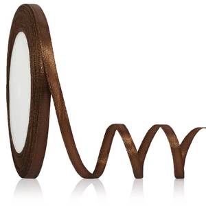 lot 36402 image: Brown Ribbon 14 Inch Width, Solid Satin Ribbons with 25 Yards Length Silk Fabric for Gift Wrapping or Wedding Party Birthday Decoration - Brown, 14 Inch x 25 Yards - Retail $5