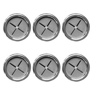 lot 36405 image: 6Packs Kitchen Towel Hooks, Round Self Adhesive Wall Mount Dish Towel Hook Hangers, (Push to Hanging) Drilling Hand Towel Hook Holders with Premium Finish for Kitchen, Bathroom, Cabinet - Retail $8