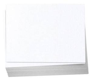 lot 36406 image: White Linen Cardstock Paper Flat 4x6 Blank Index Cards Card Stock 80lb Cover 100 Pack - Retail $19