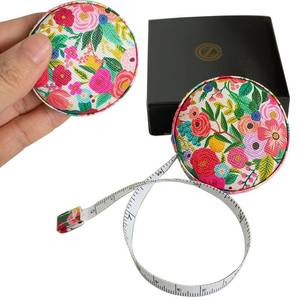 lot 36416 image: Tape Measure for Body Measuring Fabric Sewing Tailor Ruler Flexible Soft Pocket Small Mini Body Measurement Cloth Measuring Tape 60 Inch Premium Leather Retractable Tape Measure - Retail $6