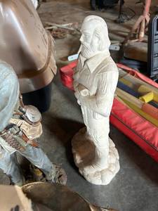 lot 4434 image: Hand Carved Wooden Sea Captain Figurine