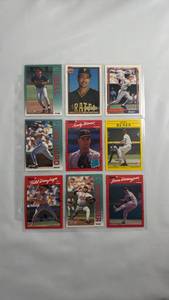 lot 11 image: 1990s Baseball Trading Cards Collection - 18 Card Mixed Lot