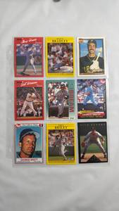 lot 15 image: 1990s Baseball Trading Cards Collection - 9 Card Lot