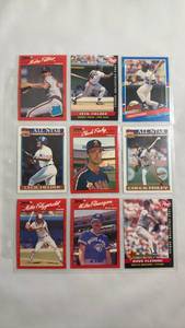lot 28 image: 1990 Donruss Baseball Card Collection - 9 Player Cards