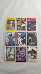 lot 54 image: Baseball Trading Cards Collection - Martinez Players