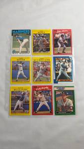 lot 59 image: 1991 Baseball Card Collection - 9 Cards Including Dale Murphy and Rance Mulliniks