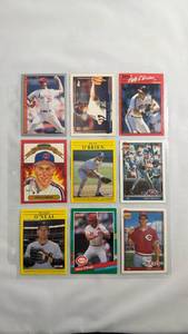 lot 63 image: 1990s Baseball Cards Collection - 9 Card Lot