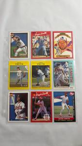 lot 77 image: 1990s Baseball Card Collection - 18 Cards Including Hall of Fame Players