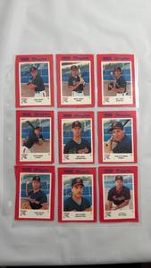 lot 94 image: 1989 Wrangler Baseball Cards Set of 9 Players