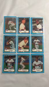 lot 97 image: 1991 Line Drive Pre-Rookie Baseball Card Set - 9 Cards