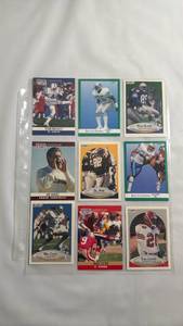 lot 103 image: 1990 NFL Pro Set and Fleer Football Card Collection