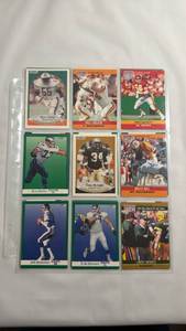 lot 105 image: 1990-1991 Fleer and Pro Set NFL Football Card Collection
