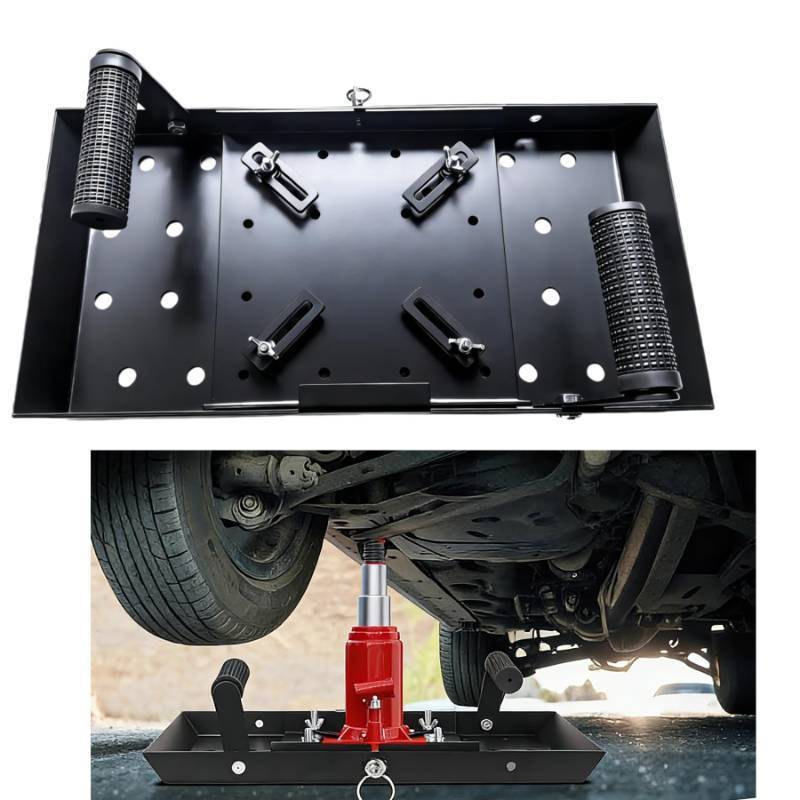 lot 44554 image: Jack Base Plate, Universal Bottle Jack Base Stabilizer for Max 20t, Adjustable Size Jack Base Plate Stabilizer Jack Plate for More Stable Standin, Botle Jacks Stabilizer Accessories - Retail $52