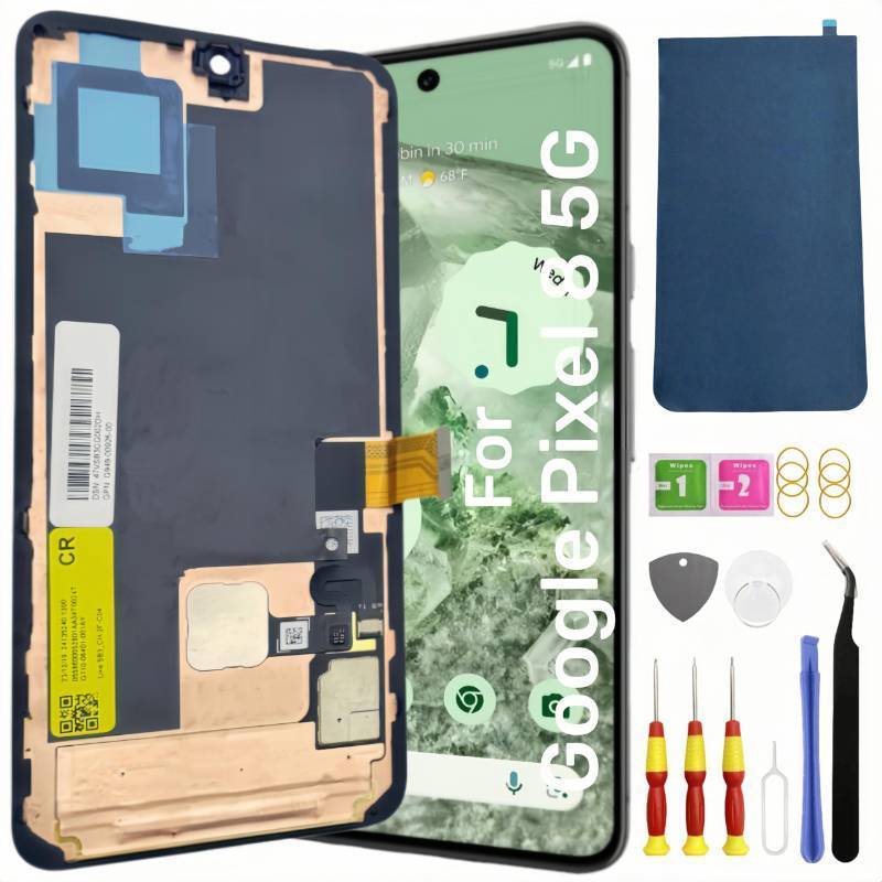 lot 44587 image: AMOLED Original for Google Pixel 8 5G LCD Screen Replacement for Google Pixel 8 Touch Digitizer Display Screen Assembly GKWS6 G9BQD with Frame Toolkit - Retail $119