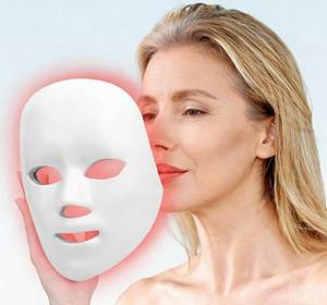 lot 45485 image: MIBIITTY Beauty Led Mask, Led Face Mask Light Therapy - Retail $40