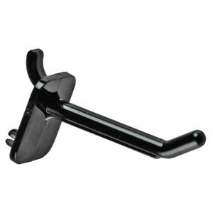 lot 50847 image: Azar Plastic 800002-B 2-Inch Lexan Pegboard hook, Black , 50-Pack, 2 Inch - Retail $12