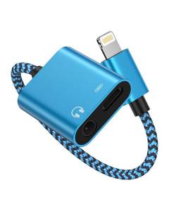 lot 58863 image: iPhone Headphone Adapter with Charge 2-in-1 Lightning to 3.5mm Female Aux Audio Jack Dual Converter Mfi Certified Apple Dongle Splitter  Charger Adaptor for iPhone 14 Pro Max 13 12 11 XR XS iPad Mini - Retail $6