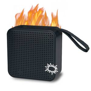 lot 58931 image: MSELTOS Fireplace Crackler Sound Box for Electric Fireplace, 2 in 1 Realistic Rechargeable Fire Crackling Sound Machine for Gas Fireplace, Fire Crackler Sound System, 3H Timer, Fire Noise - Retail $33