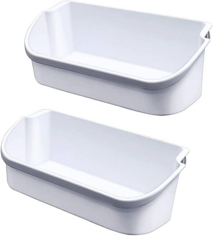 lot 171237 image: 2 PACK UPGRADED 240356401 Refrigerator Door Bin Compatible with Frigidaire Door Shelf Replacement Parts FFSS2614QE6A, FFSS2614QS4A, FFHS2611PFEA, Replace 240356402, AP2116036, PS430121