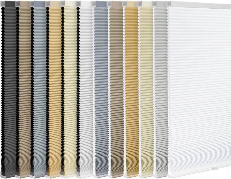 lot 371213 image: LazBlinds Cordless Cellular Shades, Blackout Privacy Honeycomb Shades for Home, Thermal Insulation Noise Reduction Blinds for Windows, 34 W x 64 H, White