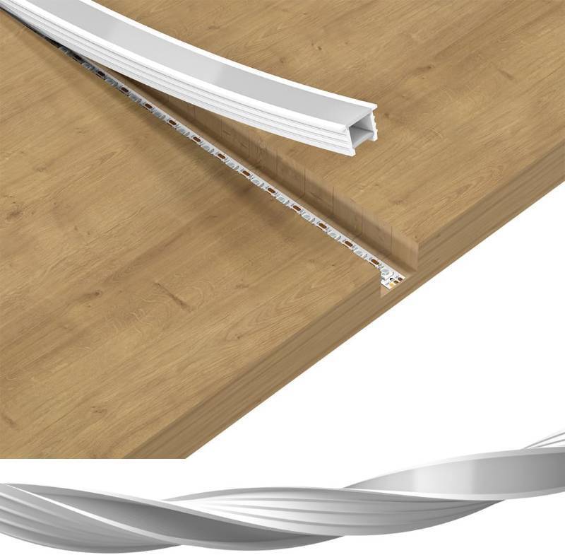 lot 161346 image: BTF-LIGHTING Silicone LED Channel System 32.8Ft Flexible Milky White Cover DIY Spotless Tube for  12mm Width LED Strip,Neon Rope Light Channel Diffuser, for Kitchen Cabinet, Room, Patio(No LED Strip)