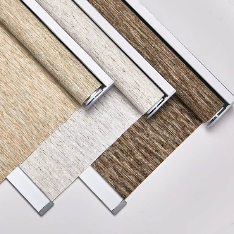 lot 261432 image: Persilux Custom Size Natural Woven Cordless Roller Shades, Free-Stop Window Shades for Home, Roller Window Shades, Light Filtering Window Blinds for Windows, Kitchen and Door (Cream)