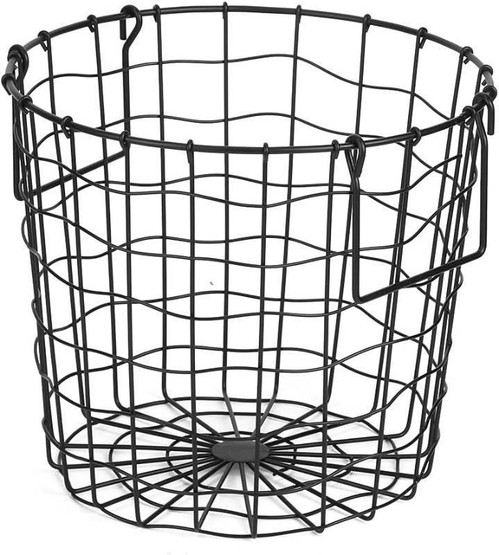 lot 461195 image: Iron Art Laundry Basket, Multifunctional Storage Organizer for Bathroom, Nordic Style, ins style, Versatile Use with Large Capacity, Hollow Design for Dirty Clothes