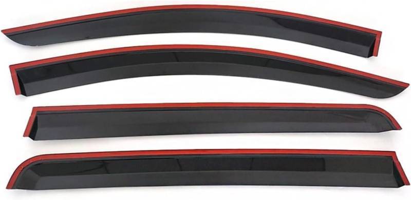 lot 251481 image: Retails for $226 Window Deflectors Compatible with Mitsubishi L200 2016-2022 Triton Door Window Visor Rain Guards Weather Shield