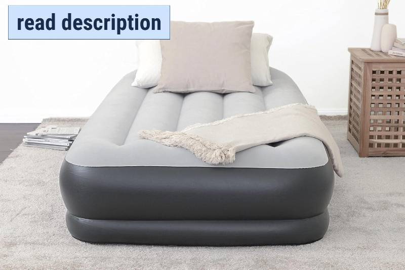 lot 452001 image: SLEEPLUX Durable Inflatable Air Mattress with Built-in Pump, Pillow and USB Charger