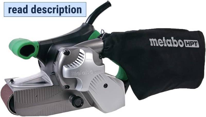 lot 171148 image: Retails for $149 Metabo HPT Belt Sander  3 x 21 Inch  For Woodworking  Variable Speed  9.0 Amp Motor  Soft Grip  SB8V2